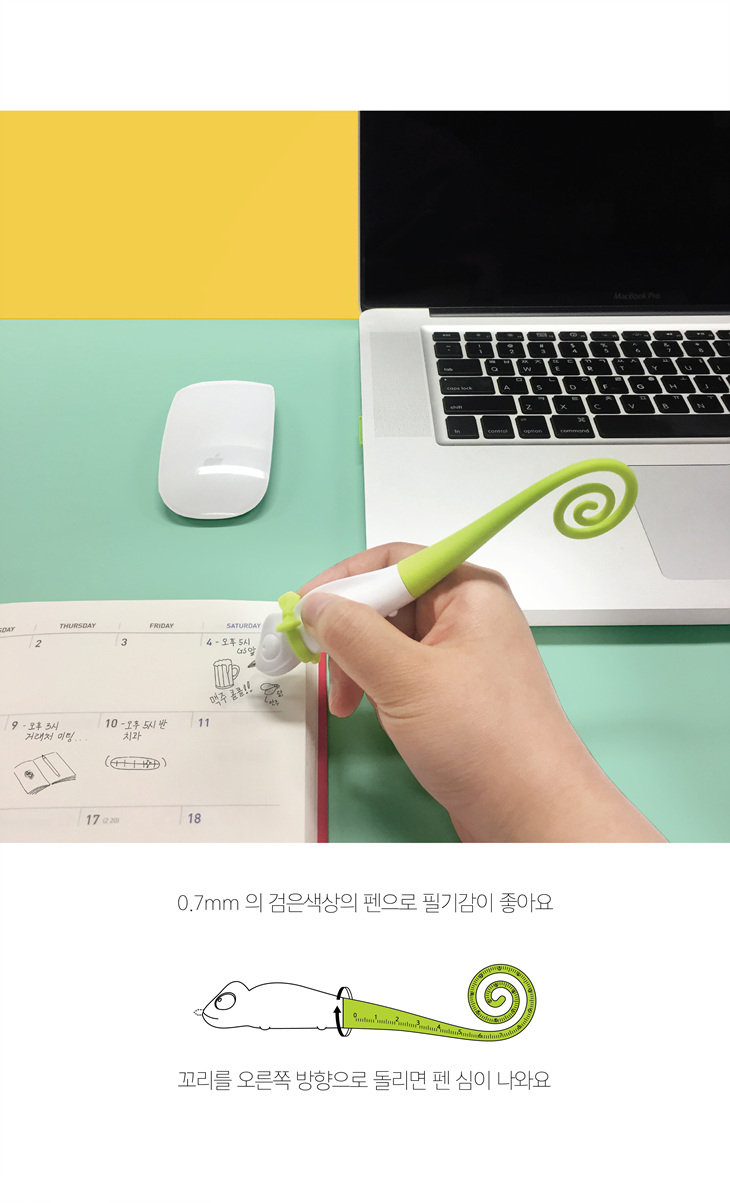 댕글펜 - 카멜레온 리본 목걸이 세트 상세 이미지 9